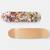 Skateboard voor kleurrijke verf (Horizontaal)