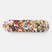 Skateboard voor kleurrijke verf (Horizontaal)