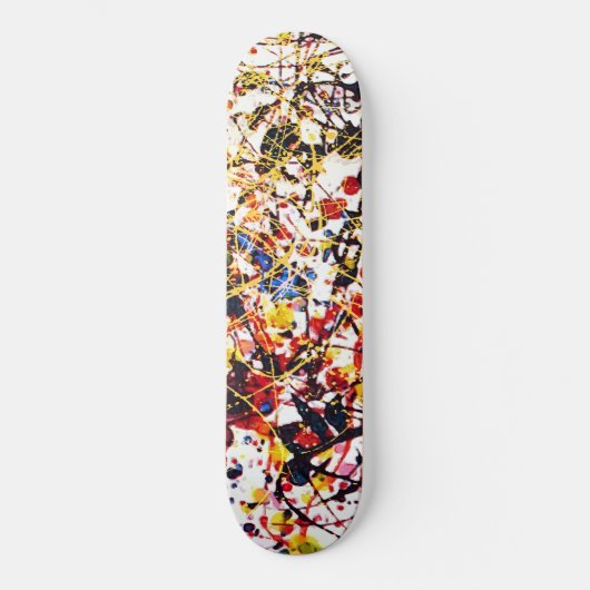 Skateboard voor kleurrijke verf (Voorkant)