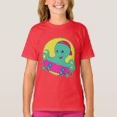Skateboard voor octopusskaters t-shirt (Voorkant)