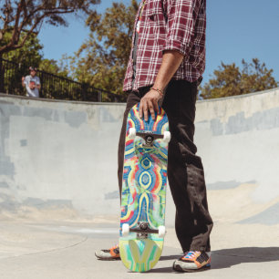 Skateboard voor onbuigzame regenboogwervelkolom