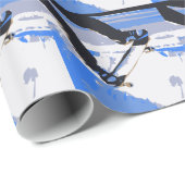 Skateboard voor poolschaatsen cadeaupapier (Rol Hoek)