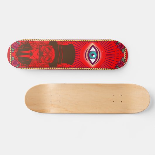  skateboard voor Punk zaadogen (Horizontaal)