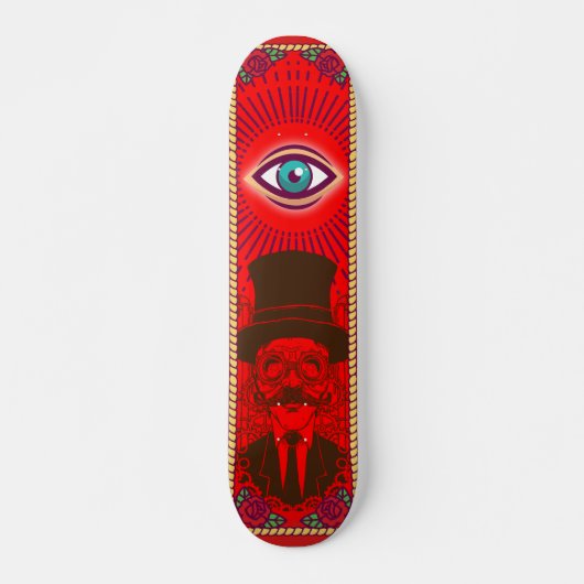  skateboard voor Punk zaadogen (Voorkant)