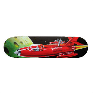 skateboard voor raketkunst