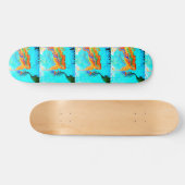 skateboard voor regenboogharen (Horizontaal)