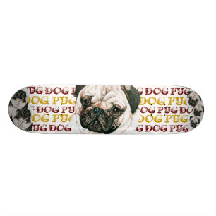 Skateboard voor URBAN PUG DOG-stijl