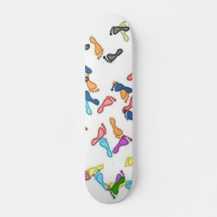 Skateboard voor voetafdruk