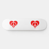 Skateboard voor vrede en liefde (Horizontaal)