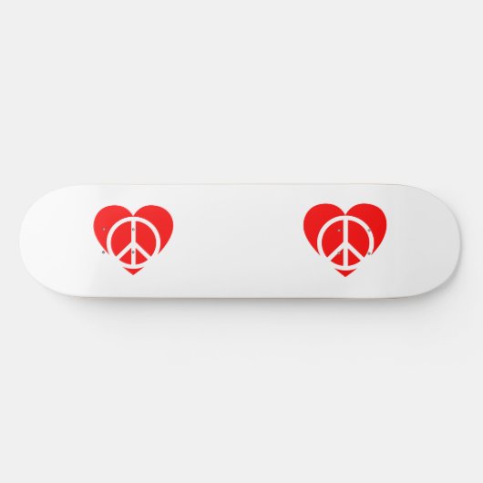 Skateboard voor vrede en liefde (Horizontaal)
