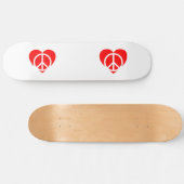 Skateboard voor vrede en liefde (Horizontaal)