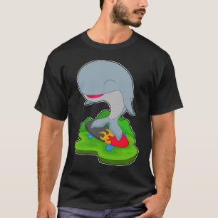 Skateboard voor walvissen t-shirt