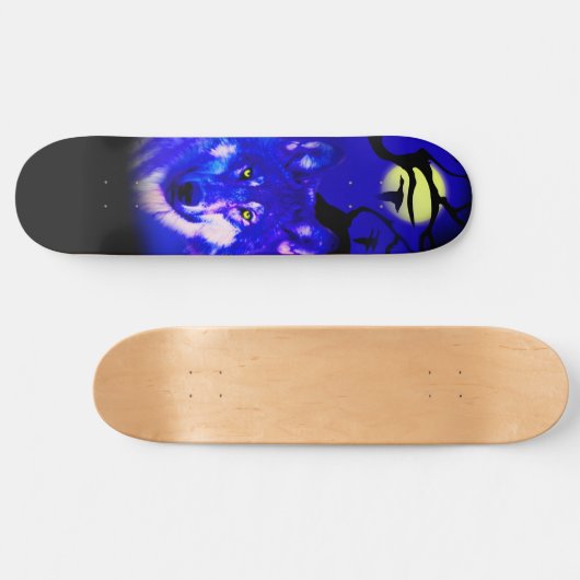 skateboard voor wolvenontwerp (Horizontaal)