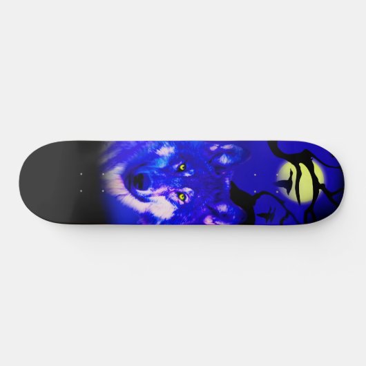 skateboard voor wolvenontwerp (Horizontaal)