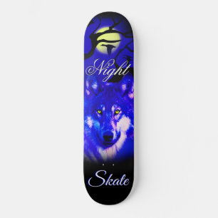 skateboard voor wolvenontwerp