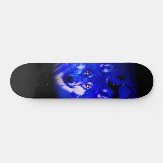 skateboard voor wolvenontwerp (Horizontaal)