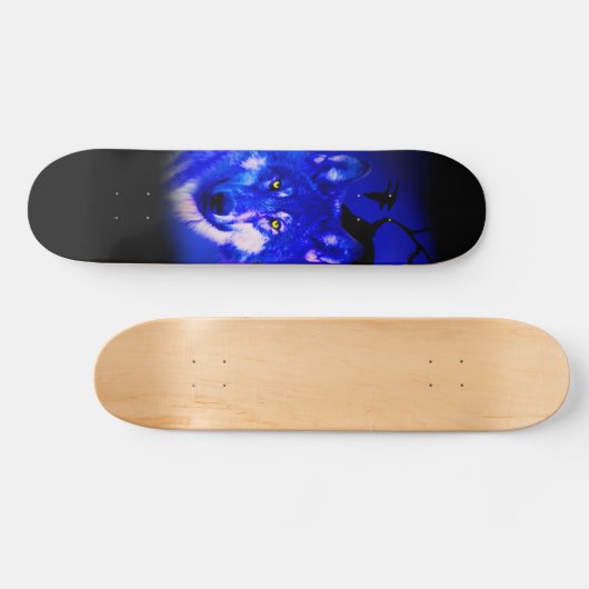 skateboard voor wolvenontwerp (Horizontaal)