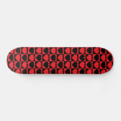 skateboard voor zwarte en rode harten (Horizontaal)