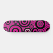 Skateboard voor zwarte en roze cirkels (Horizontaal)