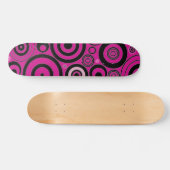 Skateboard voor zwarte en roze cirkels (Horizontaal)