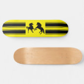 Skateboard voor zwarte wilde paarden - Aangepaste  (Horizontaal)