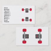 Skateboard vrachtwagens staak winkel visitekaartje (Voorkant / Achterkant)