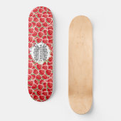 Skateboard Watermeloen Waterverf roze (Voorkant)