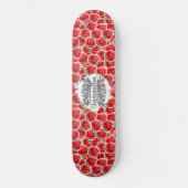Skateboard Watermeloen Waterverf roze (Voorkant)