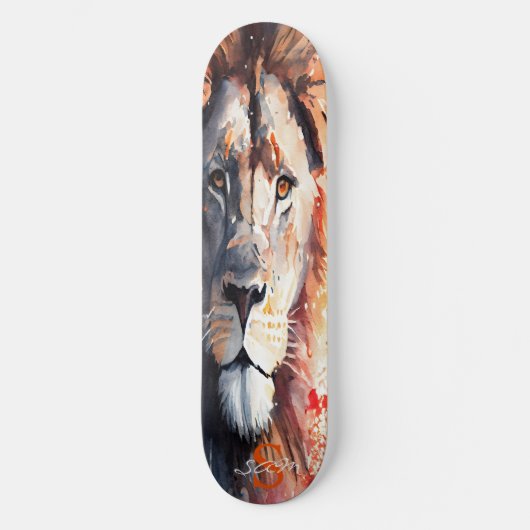 skateboard Waterverf Lion King (Voorkant)