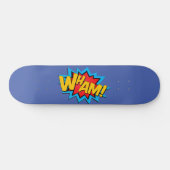 Skateboard - Wham! Gemiddeld blauw (Horizontaal)