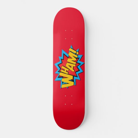 Skateboard - Wham! Heet Rood (Voorkant)