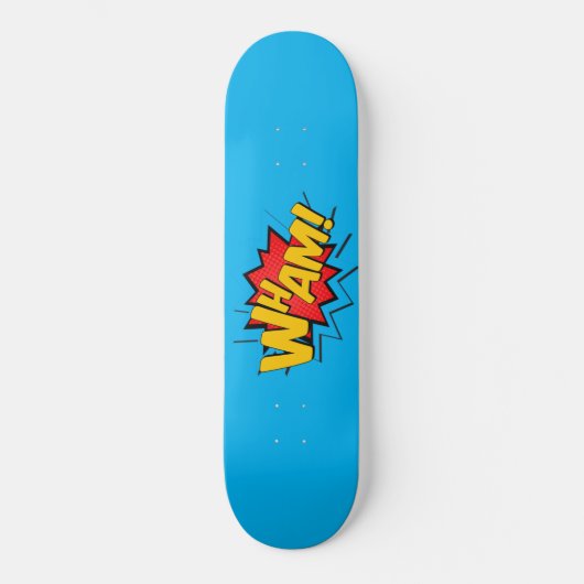 Skateboard - Wham! Hemelsblauw (Voorkant)