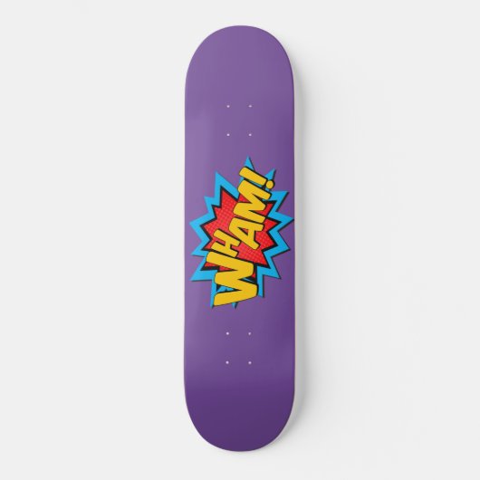 Skateboard - Wham! Paars (Voorkant)