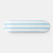 Skateboard White en Blue StripeHAMbWG (Horizontaal)