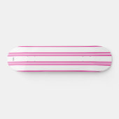 Skateboard White en Pink Stripe HAMbWG (Horizontaal)