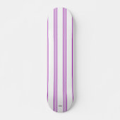Skateboard White en Violet Stripe HAMbWG (Voorkant)