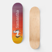 Skateboard White Horse Rainbow (Voorkant)
