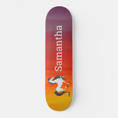 Skateboard White Horse Rainbow (Voorkant)
