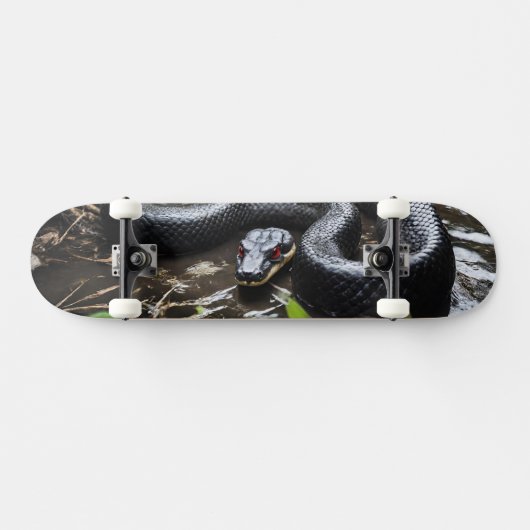 Skateboard with black anaconda (Horizontaal)