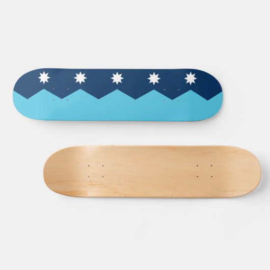 Skateboard with flag of Minnesota, USA (Horizontaal)