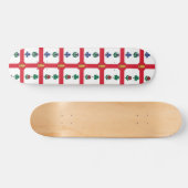 Skateboard with flag of Montreal, Canada (Horizontaal)