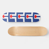 Skateboard with flag of Toronto, Canada (Horizontaal)