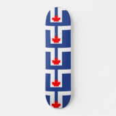 Skateboard with flag of Toronto, Canada (Voorkant)