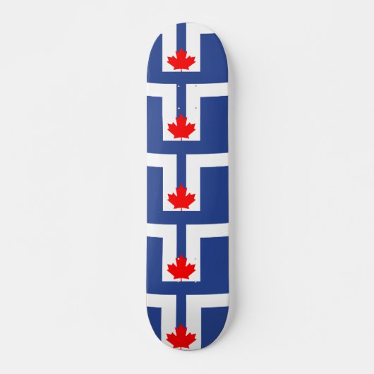 Skateboard with flag of Toronto, Canada (Voorkant)