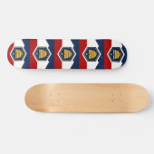 Skateboard with flag of Utah, USA (Horizontaal)