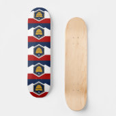 Skateboard with flag of Utah, USA (Voorkant)