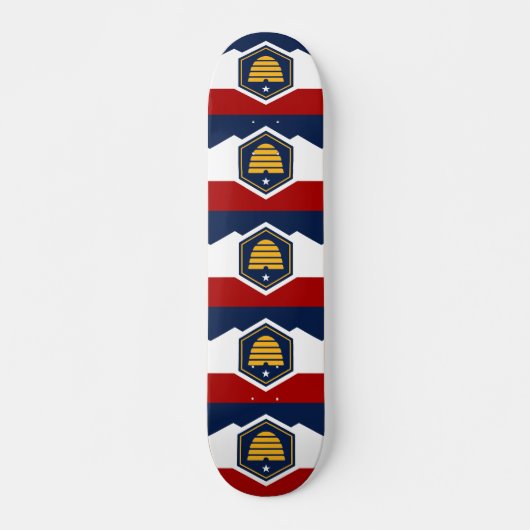 Skateboard with flag of Utah, USA (Voorkant)