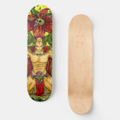 skateboard  Yellow mystic Warrior (Voorkant)