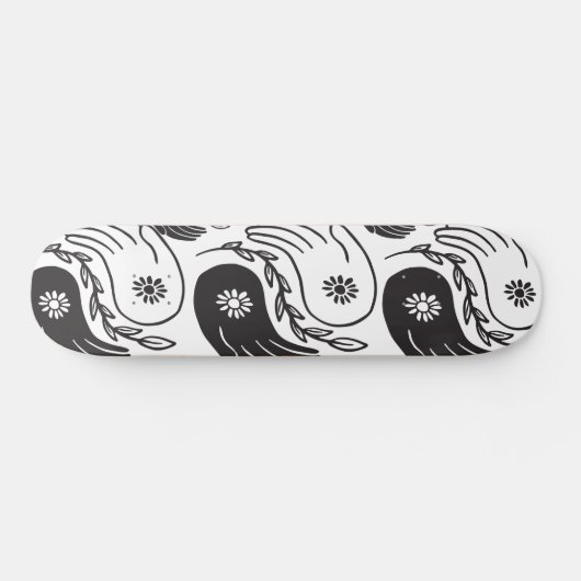 Skateboard yin yang  (Horizontaal)