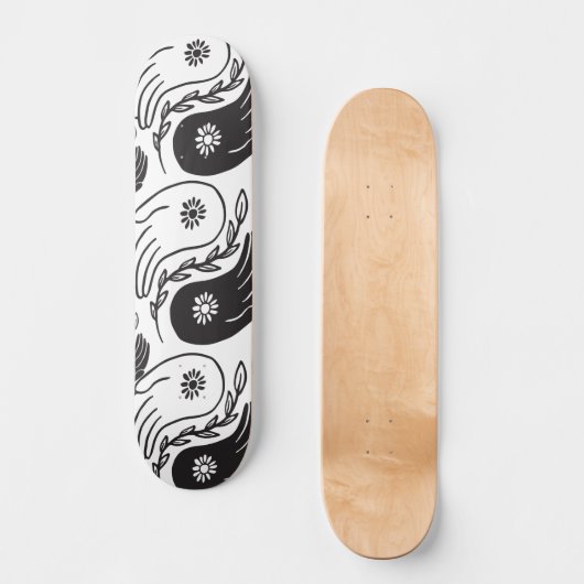 Skateboard yin yang  (Voorkant)
